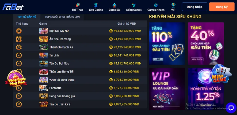 Điền thông tin đăng ký 7club code